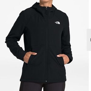 The North Face black zipup thermal lined hoodie XS